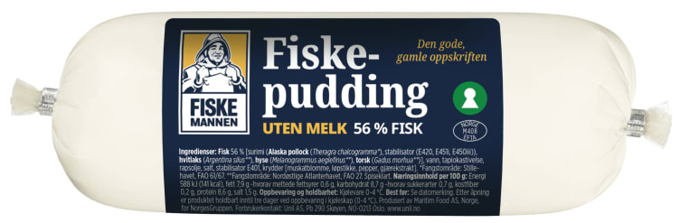 Fiskepudding Pølse u/Melk 400g Fiskemannen