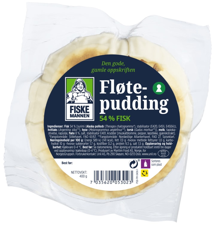 Fløtepudding Rund 400g Fiskemannen