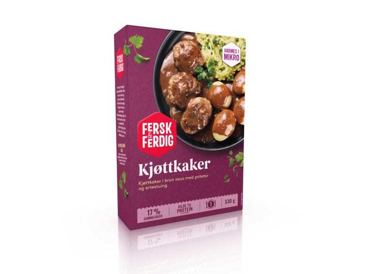 Kjøttkaker M Ertestuing 530g Fersk & Ferdig