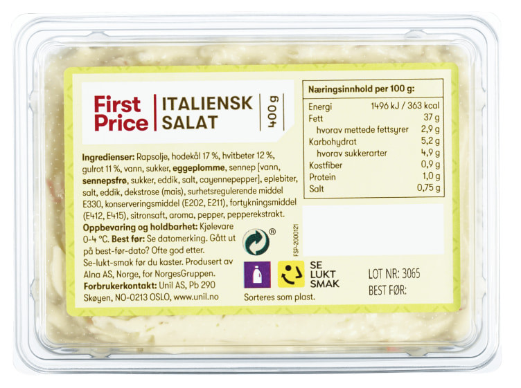 Italiensk Salat 400g First Price