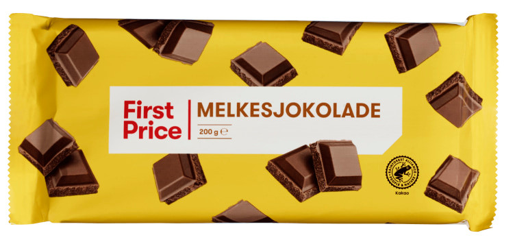 Melkesjokolade 200g First Price