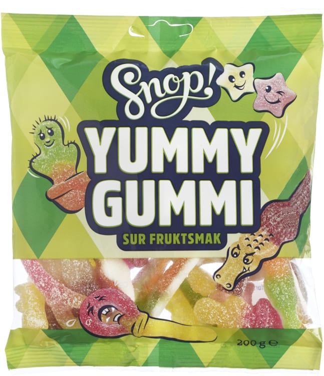 Yummy Gummi Sur 200g Snop