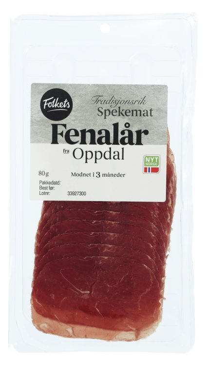 Fenalår Oppdal skivet 80g Folkets