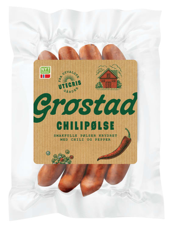 Chilipølse 240g Grøstad