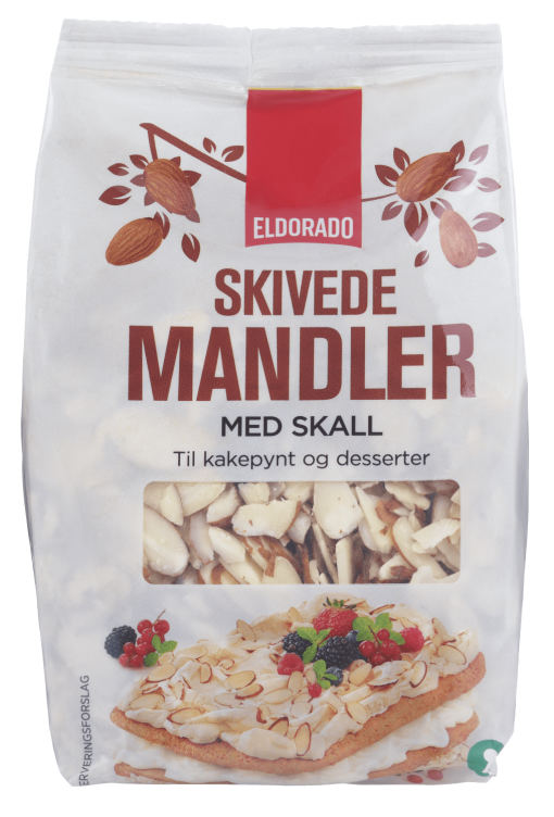 Mandler Skivede m/Skall 150g Eldorado