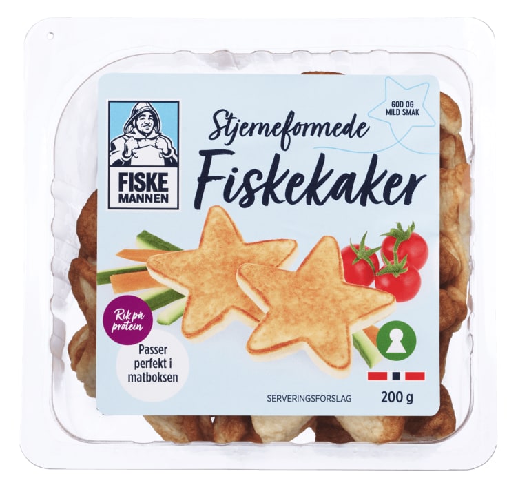 Fiskekake Stjerner 200g Fiskemannen