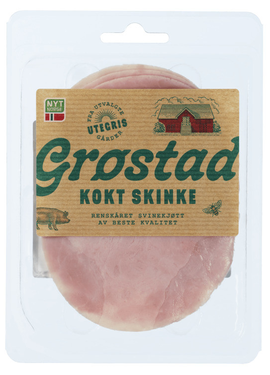 Kokt Skinke 100g Grøstad