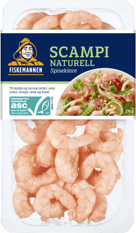 Scampi Asc 270g Fiskemannen