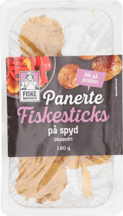Fiskespyd Panert 3stk Fiskemannen