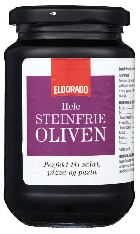 Oliven Sort u/Sten 330g Eldorado