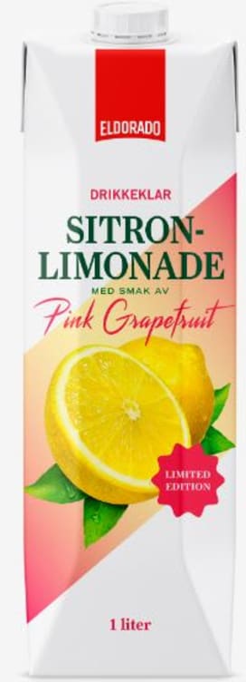 Sitronlimonade m/rosa Grapefrukt 1l Eldorado