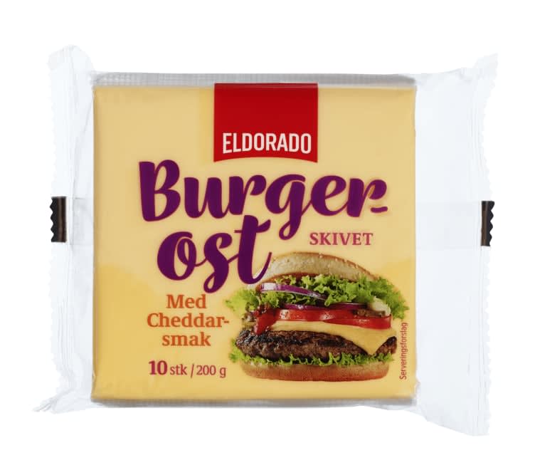 Burgerost m/Cheddarsmak 200g Eldorado