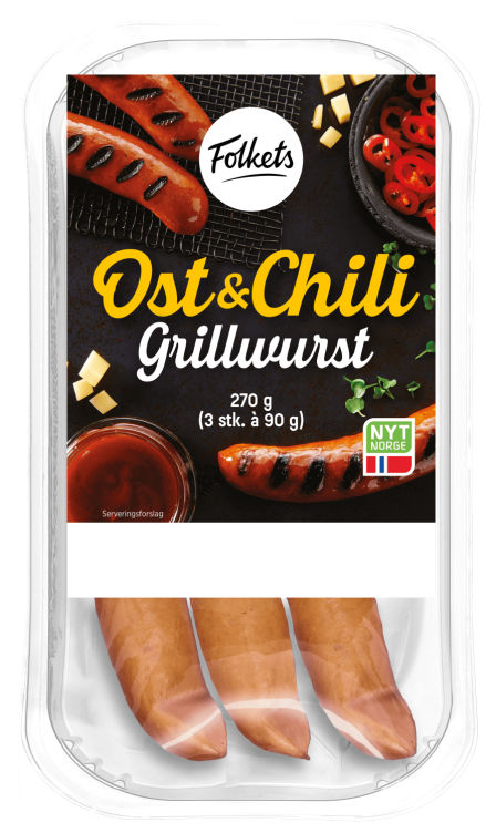 Ost&chiligrill 270g Folkets
