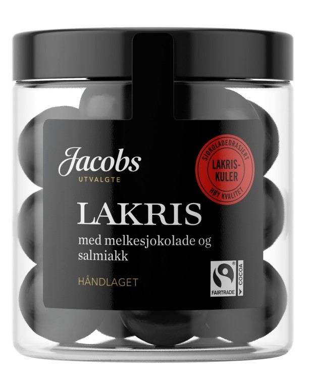 Lakriskuler m/Melkesjokolade Salmiakk 150g Ju
