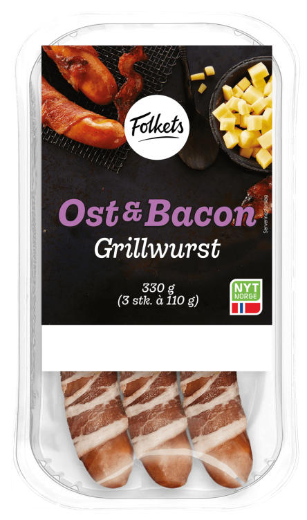 Ostegrill m/bacon 330g Folkets