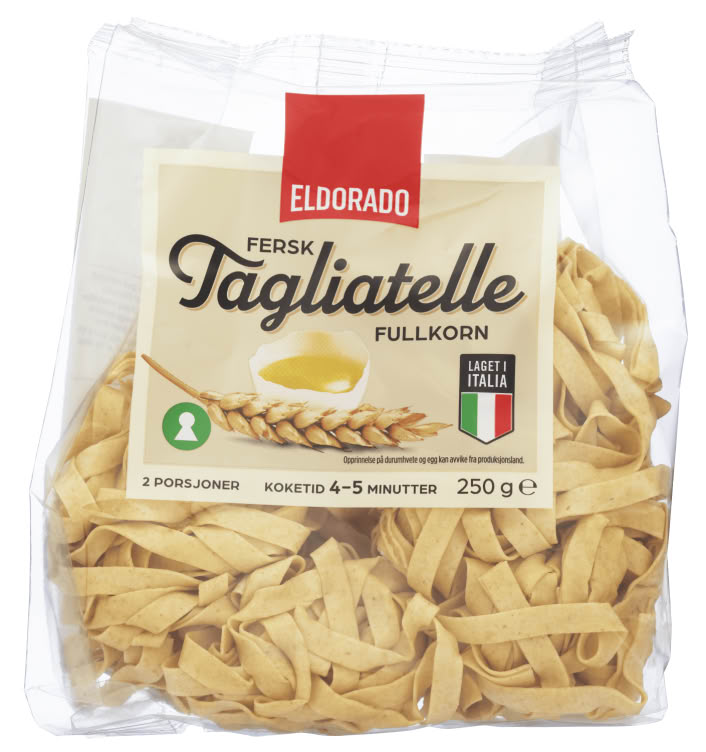 Tagliatelle Fullkorn Fersk 250g Eldorado