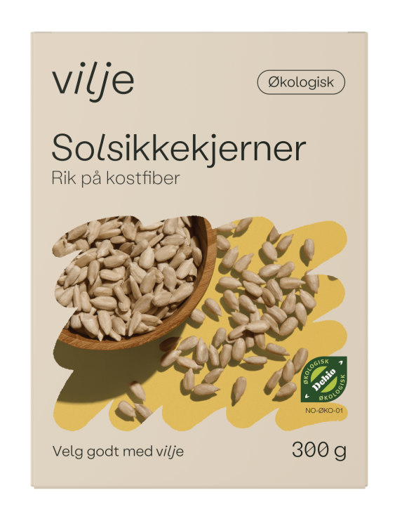 Solsikkekjerner Økologisk 300g Vilje