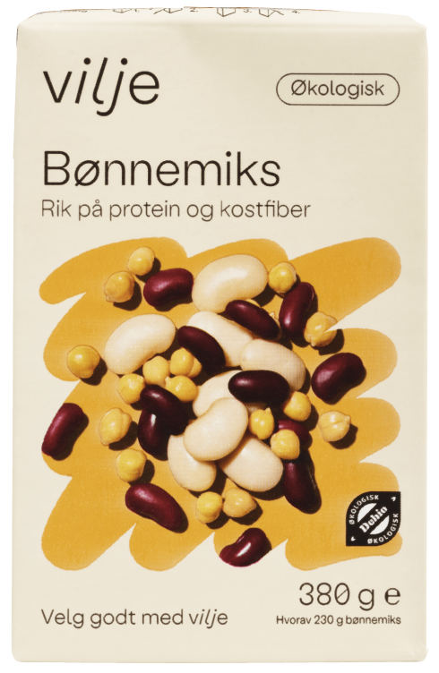 Bønnemix Økologisk 380g Vilje