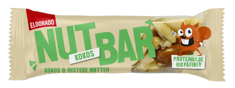 Nøttebar Kokos 30g Eldorado