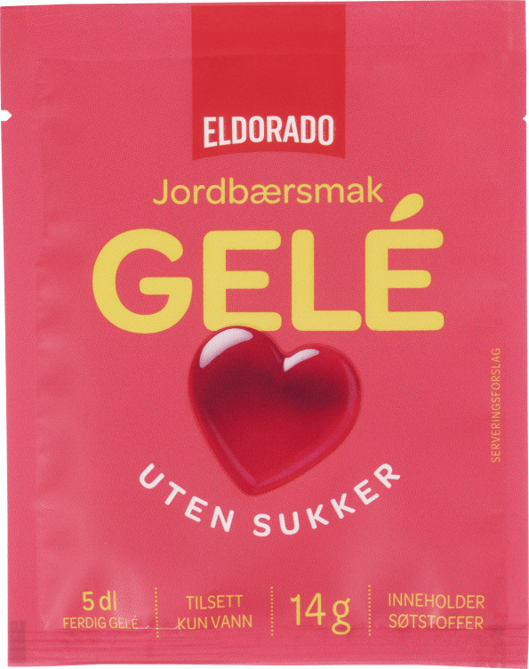 Gele Jordbærsmak u/Sukker 14g Eldorado