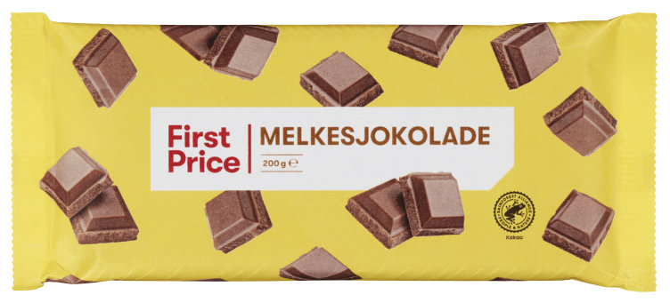 Melkesjokolade 200g First Price