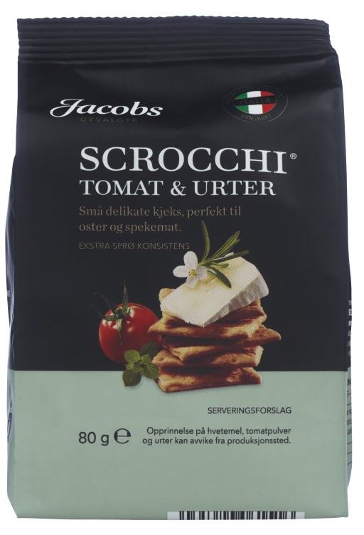 Scrocchi Tomat&Urter 80g Jacobs Utvalgte