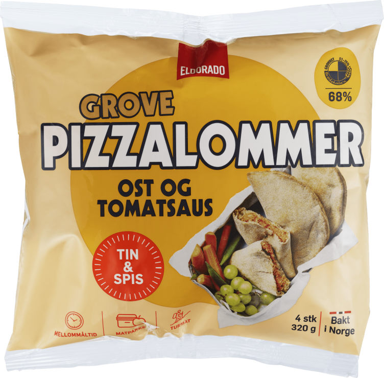 Pizzalomme Grove Ost&tomatsaus 320g Eldorado