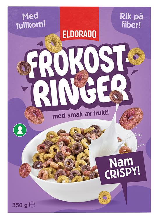 Frokostringer Fruktsmak 350g Eldorado