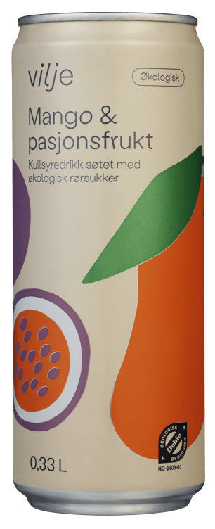 Vilje Mango & Pasjonsfrukt 0,33l boks