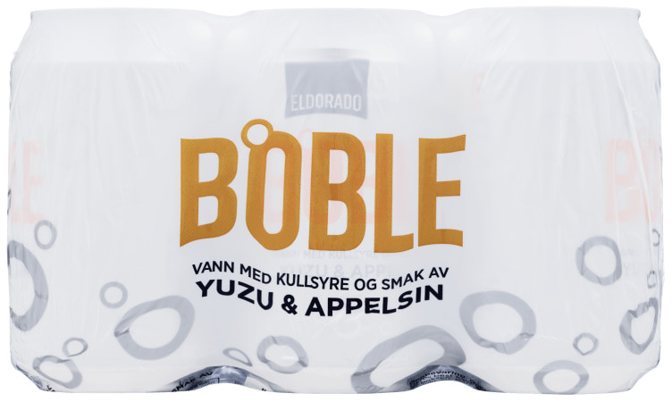 Boble Vann Yuzu&Appelsin 0,33lx6 boks Eldorado
