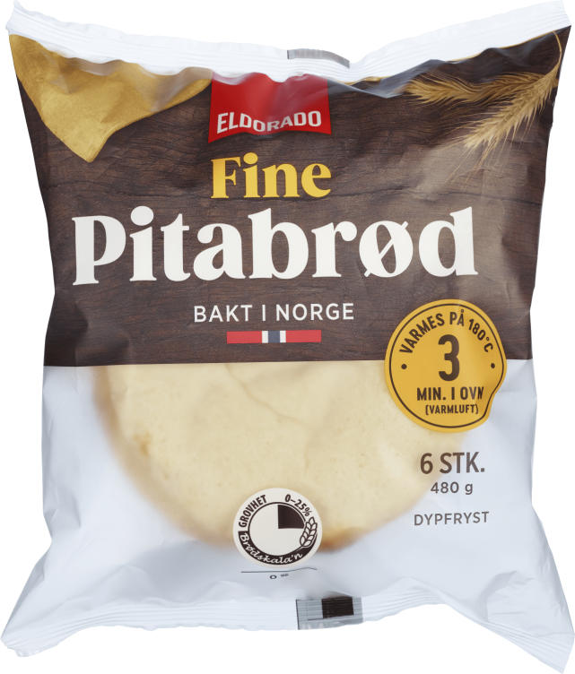 Pitabrød Hvete 480g Eldorado