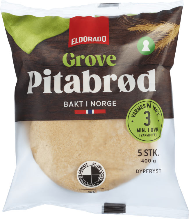 Pitabrød Fullkorn 400g Eldorado