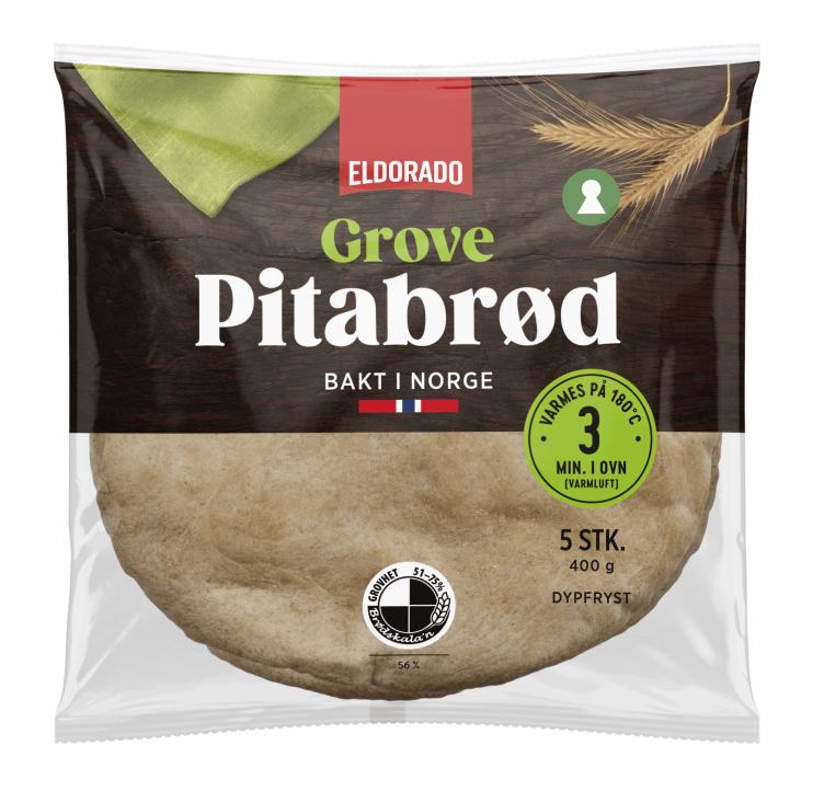 Pitabrød Fullkorn 400g Eldorado