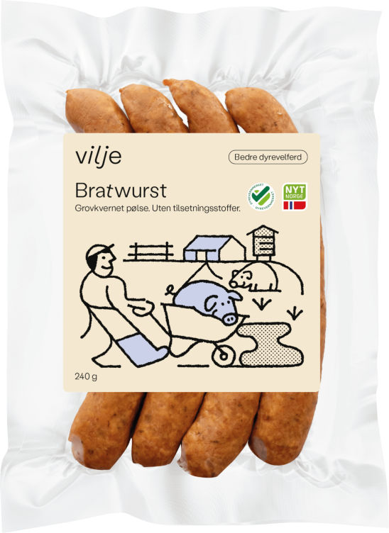 Bratwurst 240g Vilje
