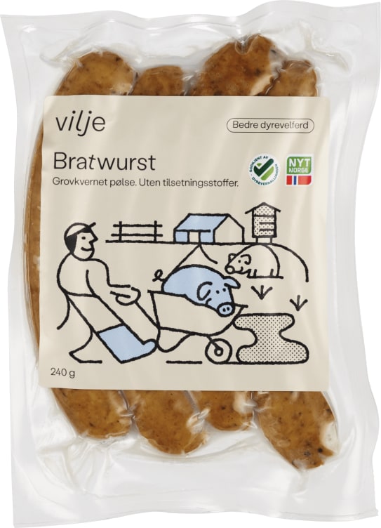 Bratwurst 240g Vilje