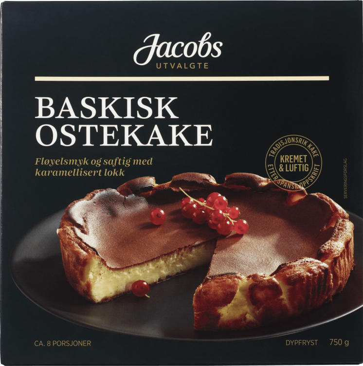 Ostekake Baskisk 750g Jacobs Utvalgte