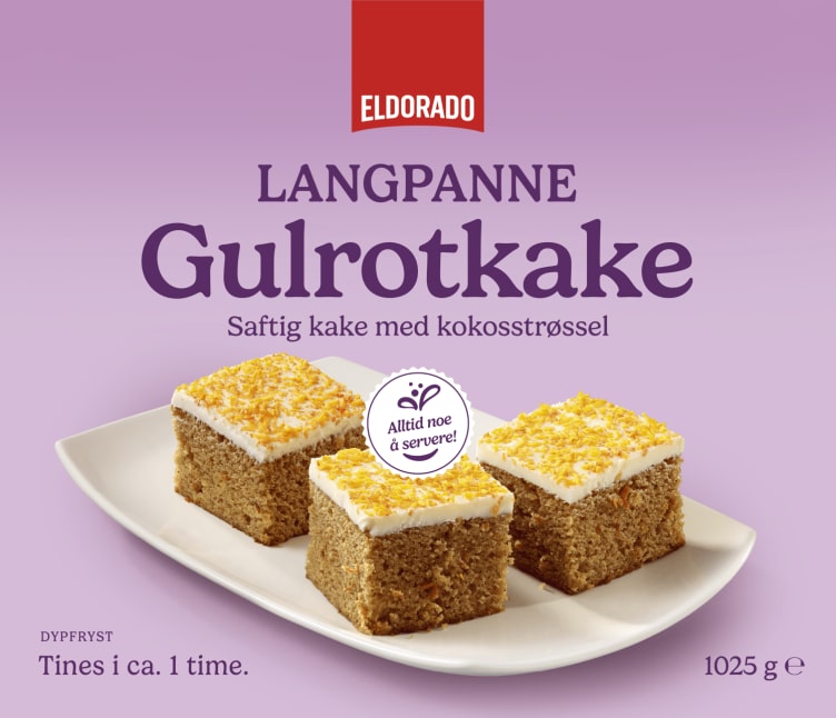 Gulrotkake Langpanne 1,025kg Eldorado