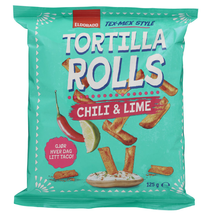 Tortilla Rolls Chili&lime 125g Eldorado