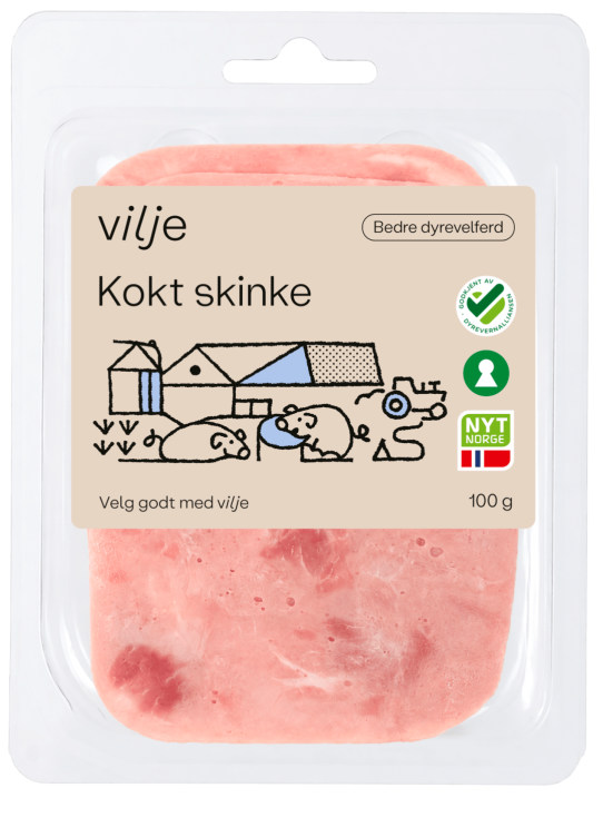 Kokt Skinke 100g Vilje
