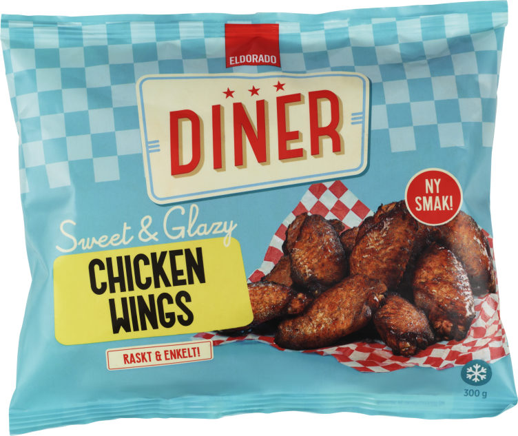 Chicken Wings Bbq Glazed 300g American Diner