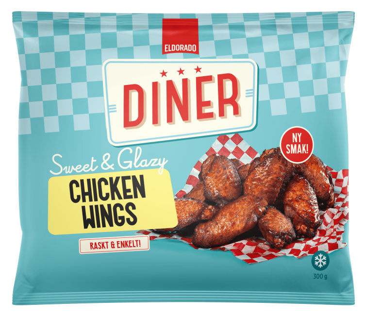 Chicken Wings Bbq Glazed 300g American Diner