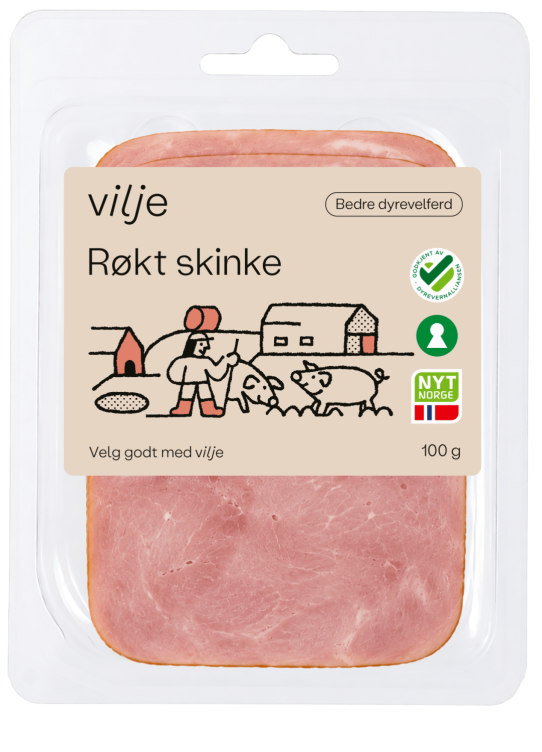 Røkt Skinke 100g Vilje