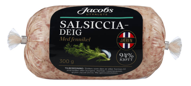 Salsicciadeig Fennikel 300g Jacobs Utvalgte