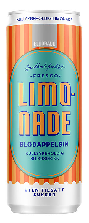 Limonade Blodappelsin 0,33l boks Eldorado