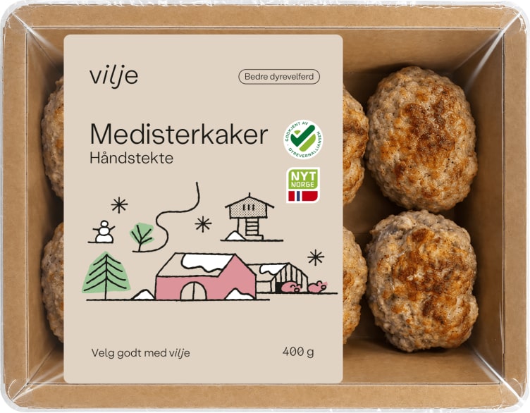 Medisterkaker 400g Vilje