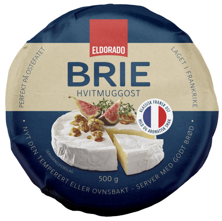 Brie Fransk Rund 500g Eldorado