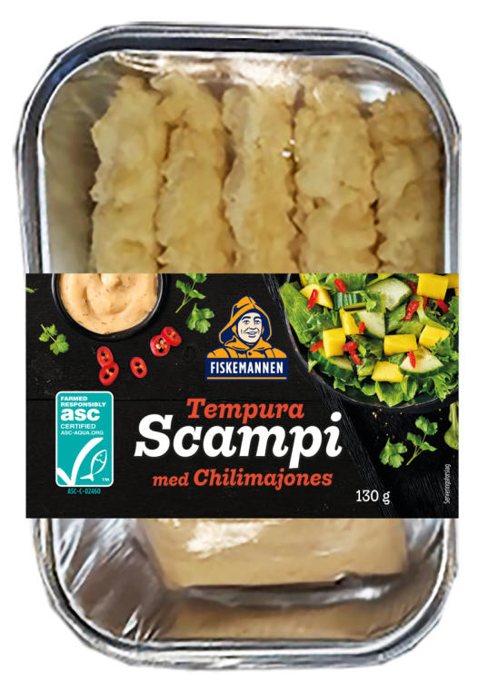 Scampi Asc Tempura Chilimajo 130g