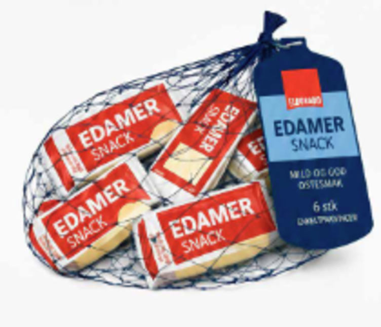 Edamer Snacking Ost i nett 120g Eldorado