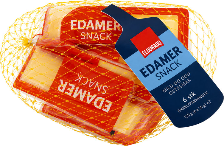 Edamer Snacking Ost i nett 120g Eldorado