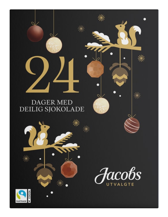 Adventskalender m/sjokolade 255g Jacobs Utvalgte